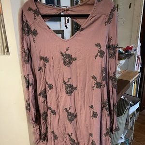 Free people mauve rose dress